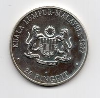 (2289) Malaysia, 25 Ringgit 1977, Landkarte, stgl