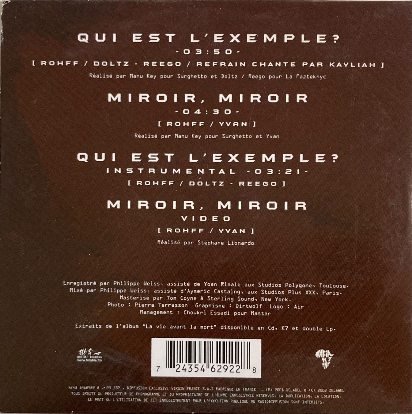 CDs: ROHFF - QUI EST L'EXEMPLE? – Gebraucht aus Poliez-Pittet von Newtown-Records 1