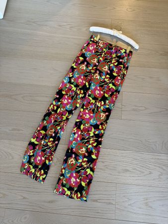 Pantalon motif floral taille -36