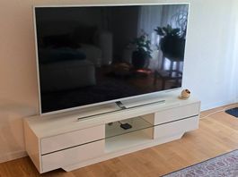 Modernes TV-Möbel / Lowboard weiss (4 Schubladen)