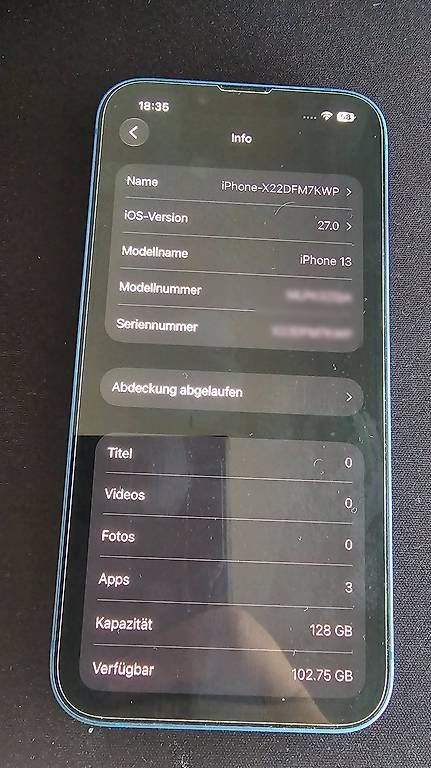 Telefoni cellulari / Smartphones: iPhone 13 - 128 GB – Usato da Cham venduto da ajdinzutic