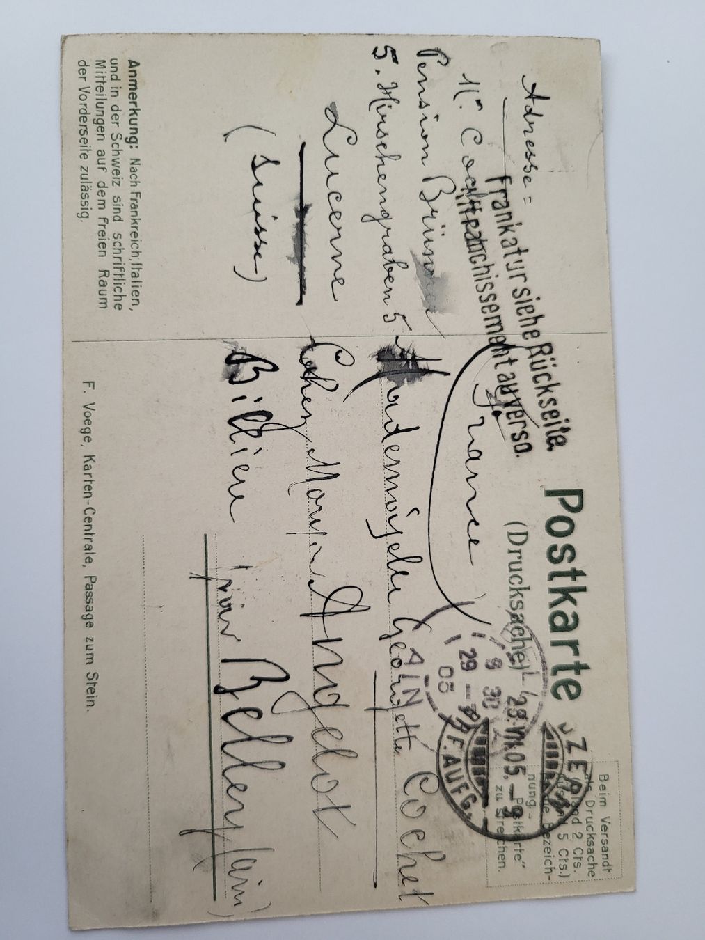 Cartes postales: Alte Ansichtskarte Axenstrasse mit Stempel Briefmarke – D'occasion à nunningen par mic_88k2 1