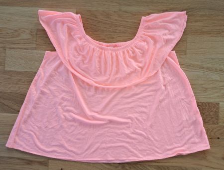 Schulterfreies T-Shirt / ca. Gr. 158