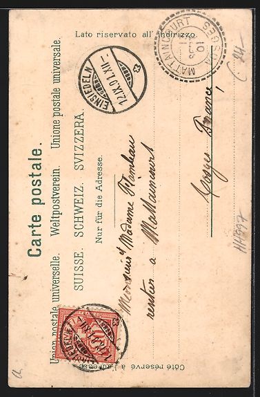 Cartes postales: Litho Einsiedeln, Ortsansicht mit Stifts – D'occasion à Berlin par bartko-reher 1