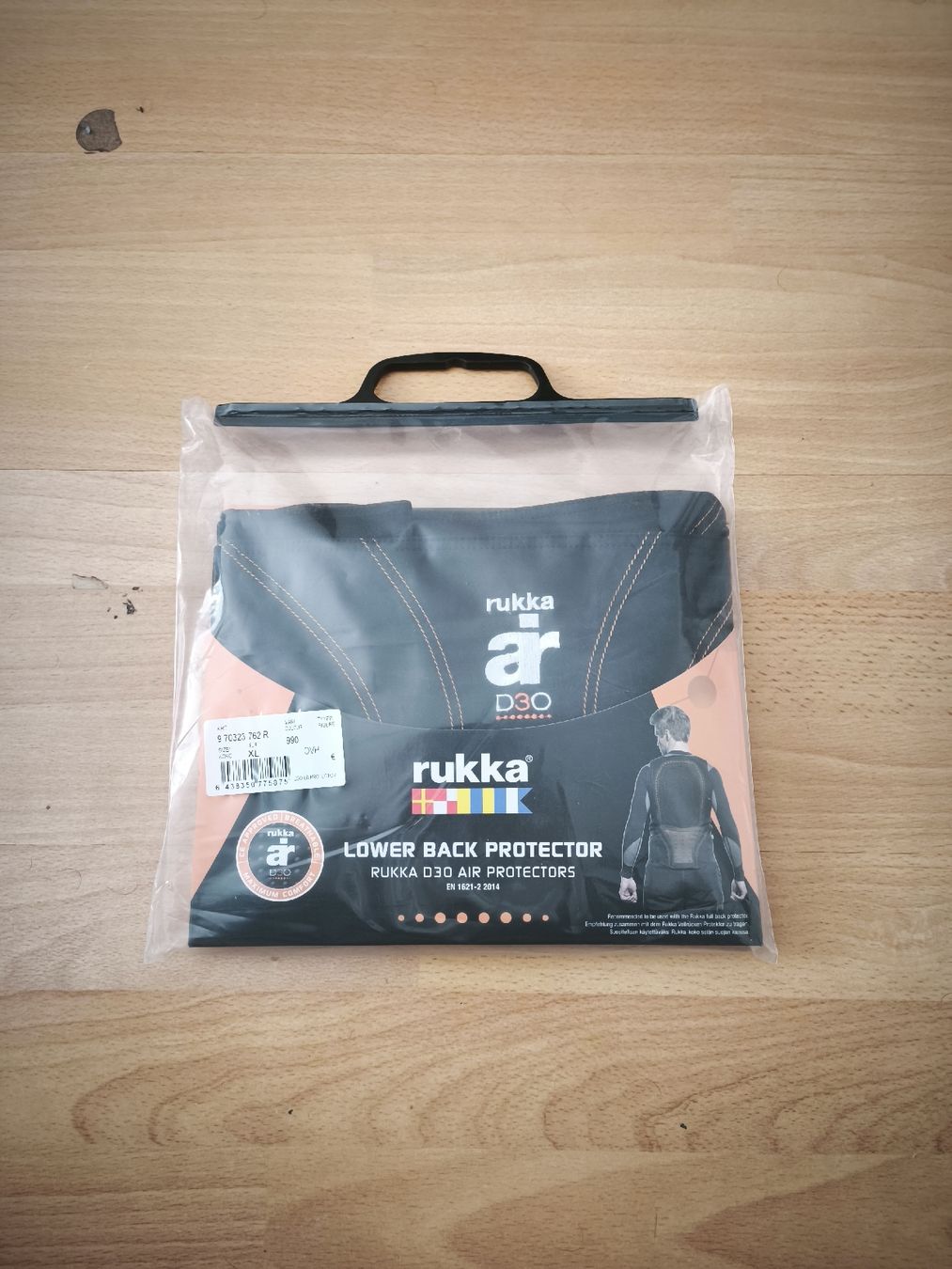 Schutz & Schoner: Steissbein Protektor D30 Rukka XL – Neu und originalverpackt aus Winterthur von Brawloy
