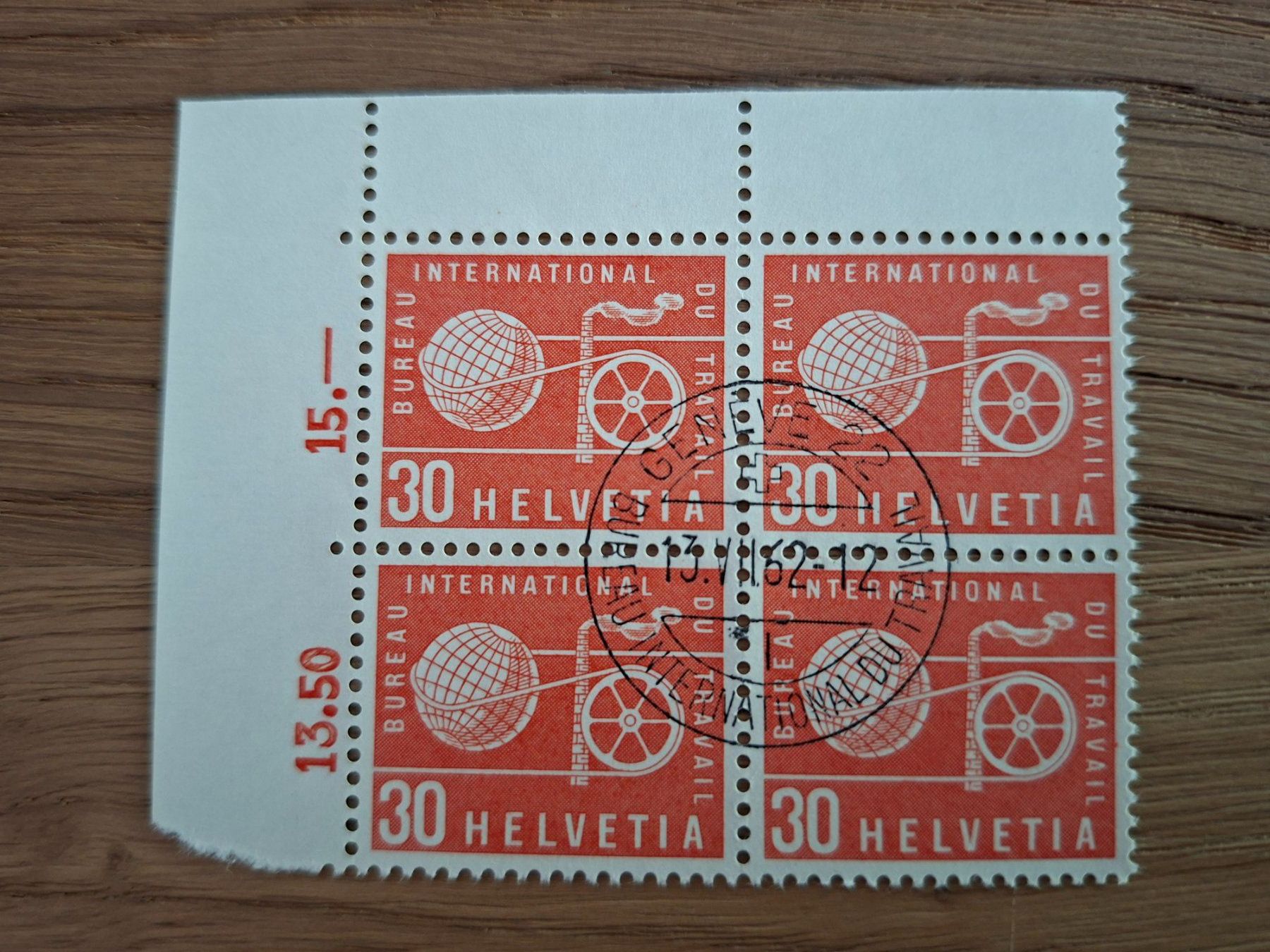 Alle Briefmarken: Dienstmarken 4er Blocks: BIT – Neu (gemäss Beschreibung) aus Hinterkappelen von 1399 3