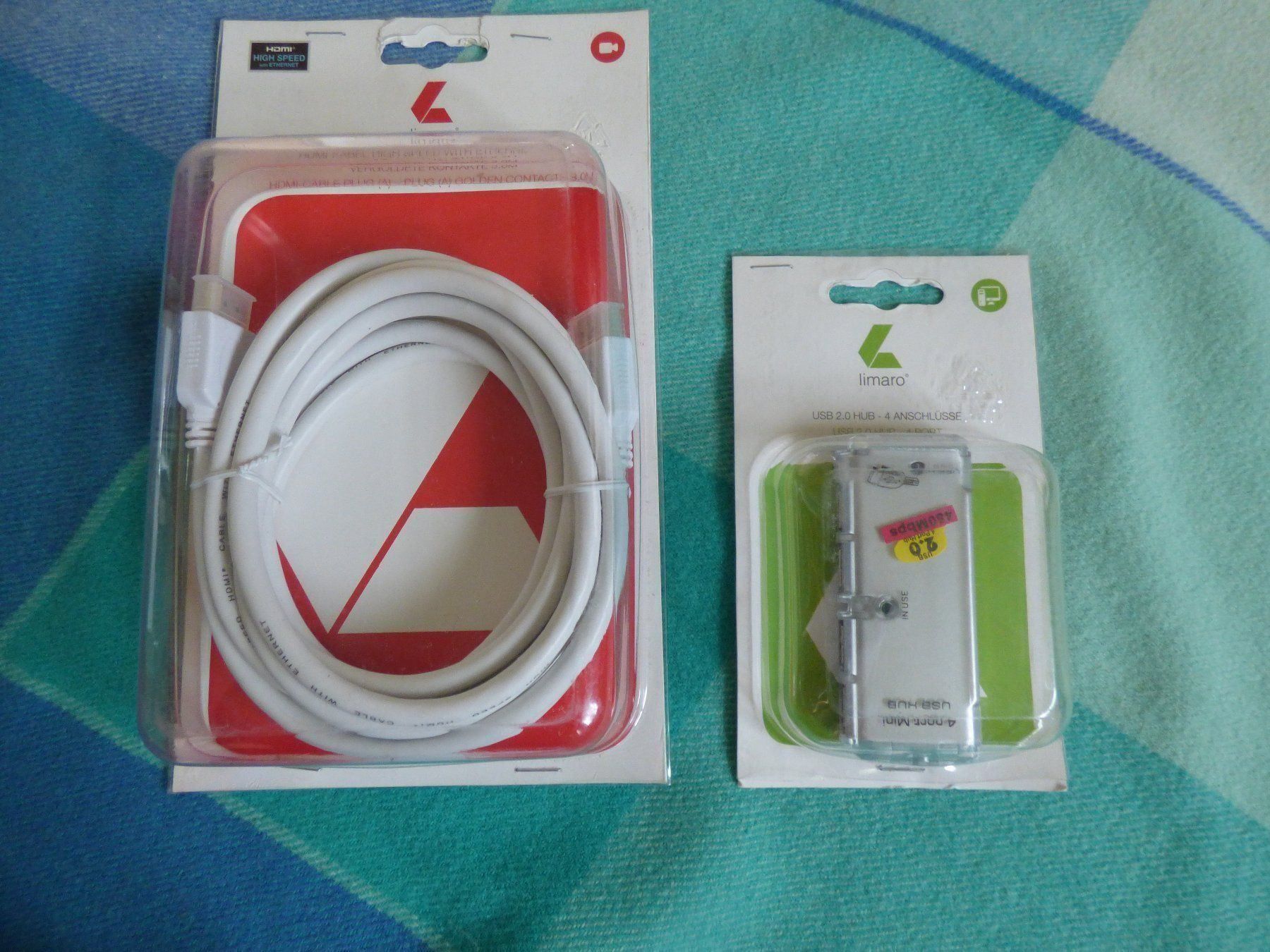 Cavi: HDMI-Kabel 3m & USB Hub (Neu) – Nuovo e nell'imballaggio originale da Zürich venduto da Goulliver