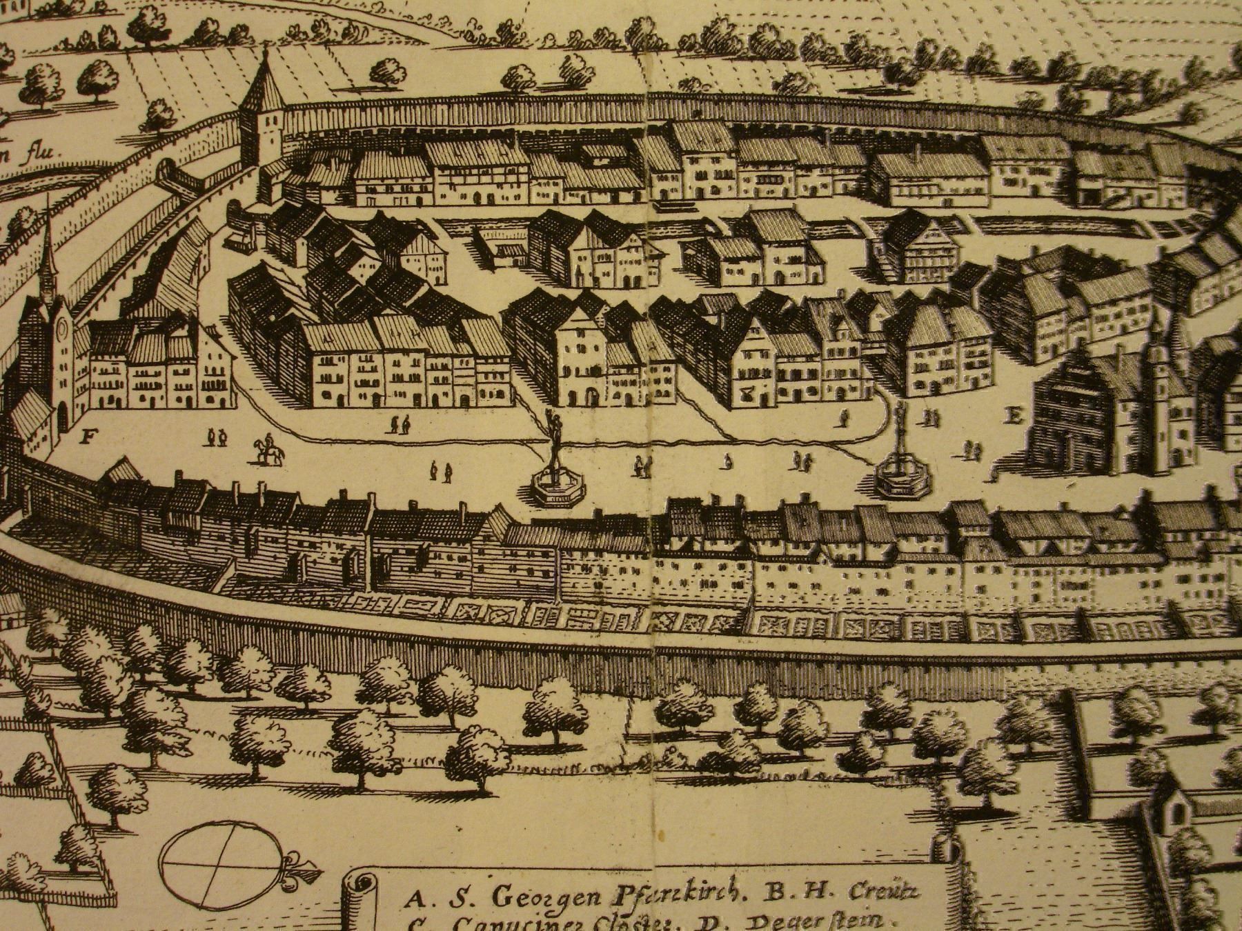 Incisioni: SURSEE, KUPFERSTICH 1654 – Usato da Grüningen venduto da Kartensammler 4