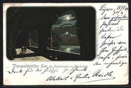 Litho Axenstrasse /Vierwaldstättersee, 