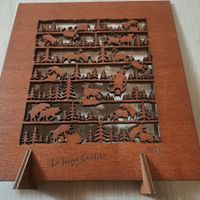 Holzbild «La Raya Santera» Handarbeit Deko Geschenkidee!