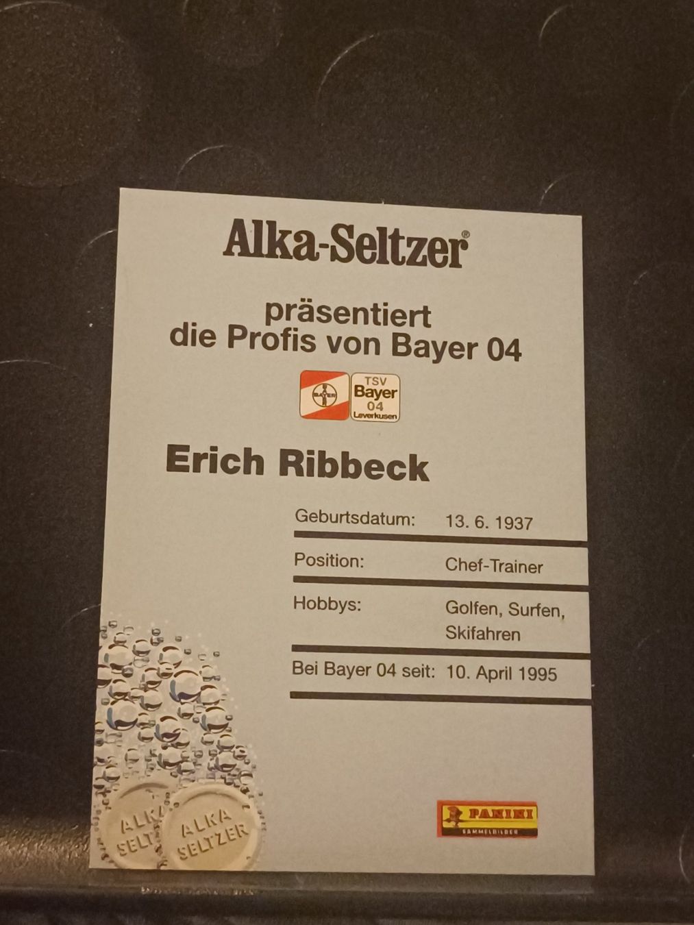 Autografi: Erich Ribbeck - handsigniert – Usato da Menziken venduto da Artographs 1