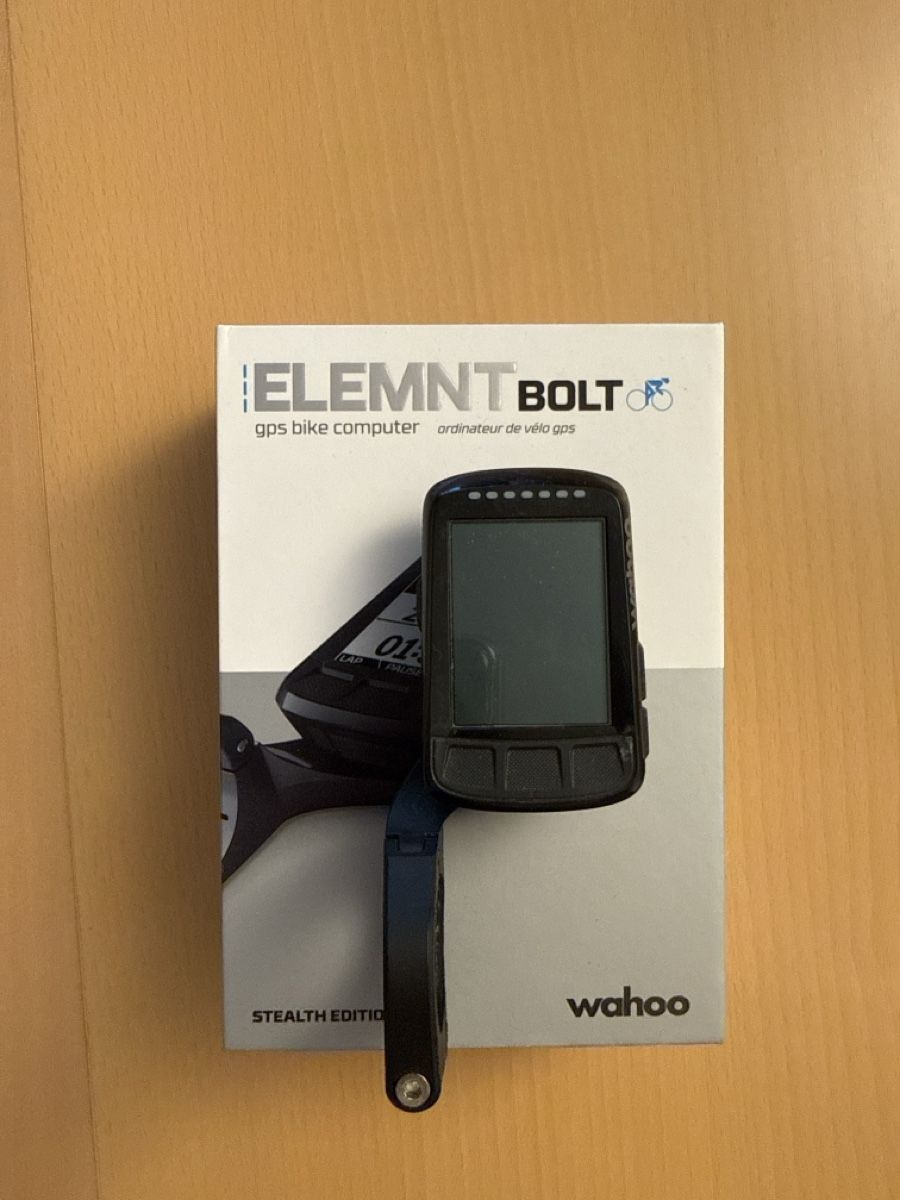 Wahoo Computer & Messgeräte: Wahoo ELEMNT BOLT Stealth Edition GPS Fahrradcomputer – Gebraucht aus Schöfflisdorf von ale_sjd7