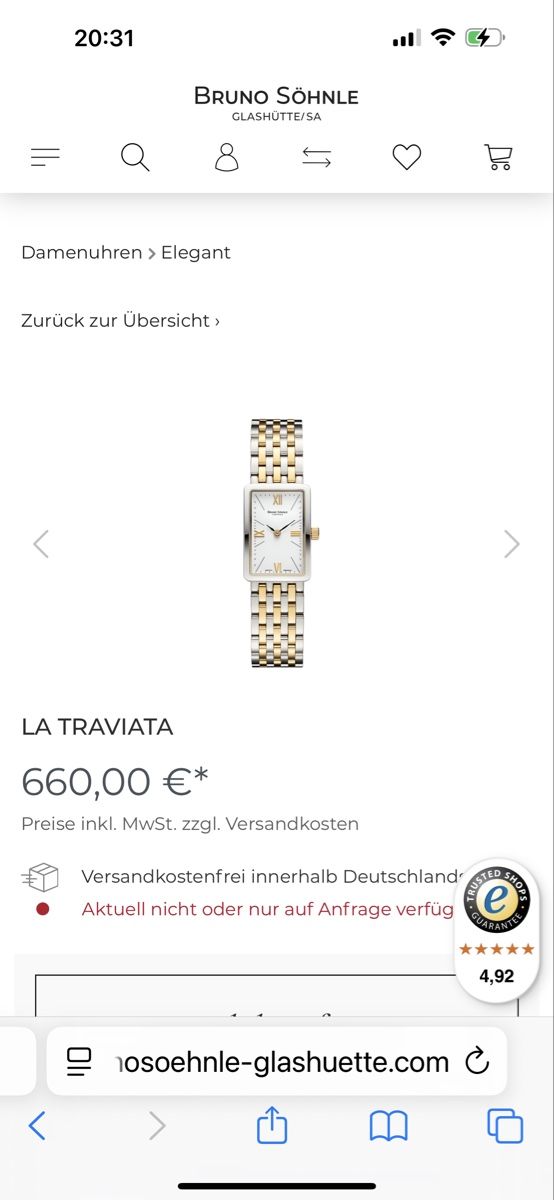 Glashütte Uhren: Bruno Söhnle Glashütte Damenuhr – Neu (gemäss Beschreibung) aus Stallikon von samobini 6