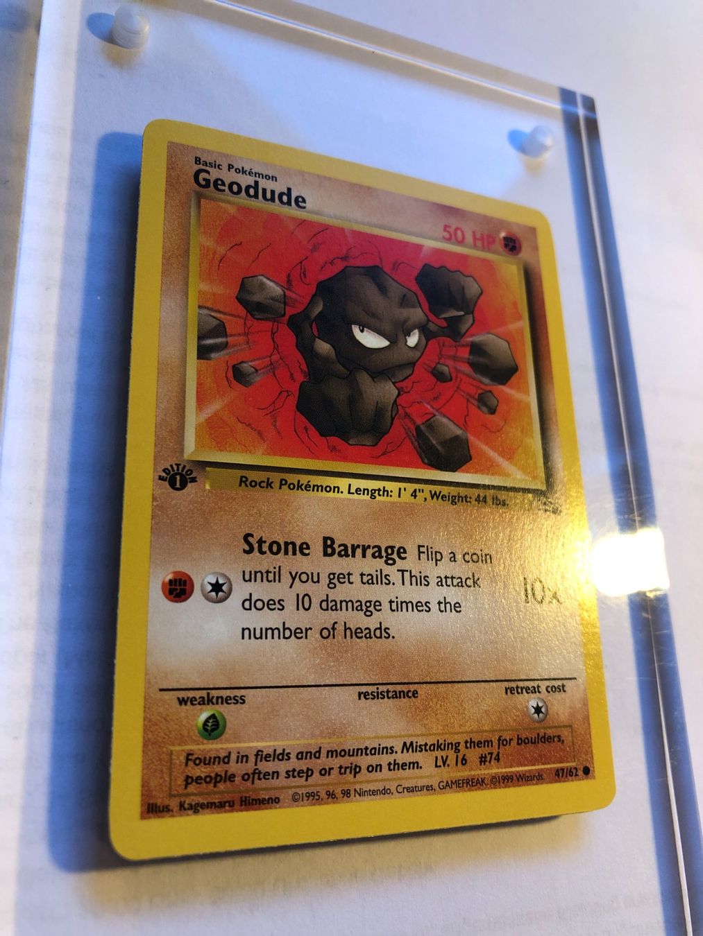 Sammelbilder & Trading cards: Geodude 1st Fossil - MINT - ab 1.- – Gebraucht aus Giubiasco von dan_pr8b 1