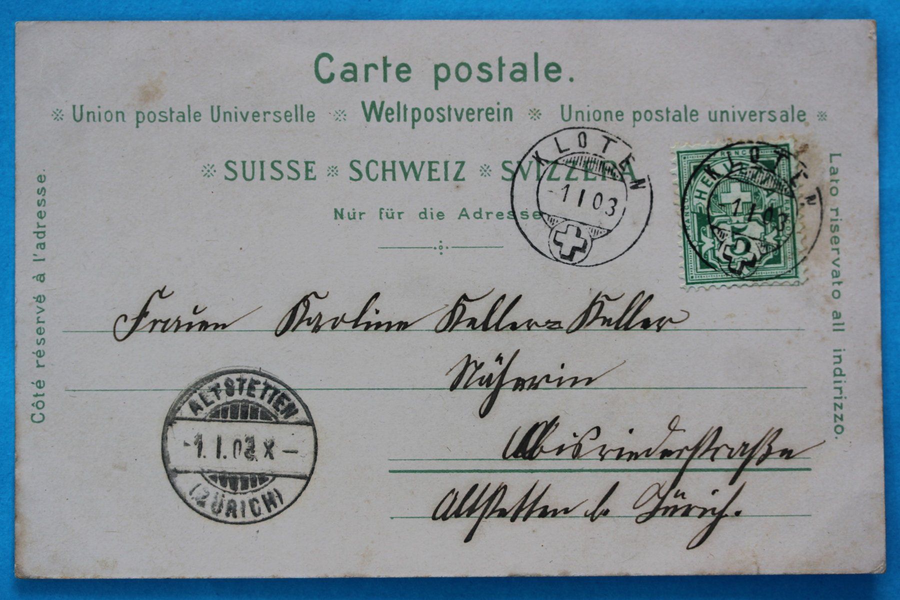 Cartes postales: KLOTEN LITHO AK – D'occasion à Lotzwil par pirolh 1