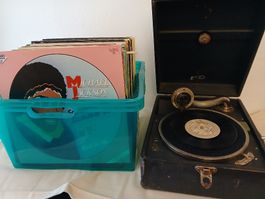 Konvolut Schallplatten/Plattenspieler