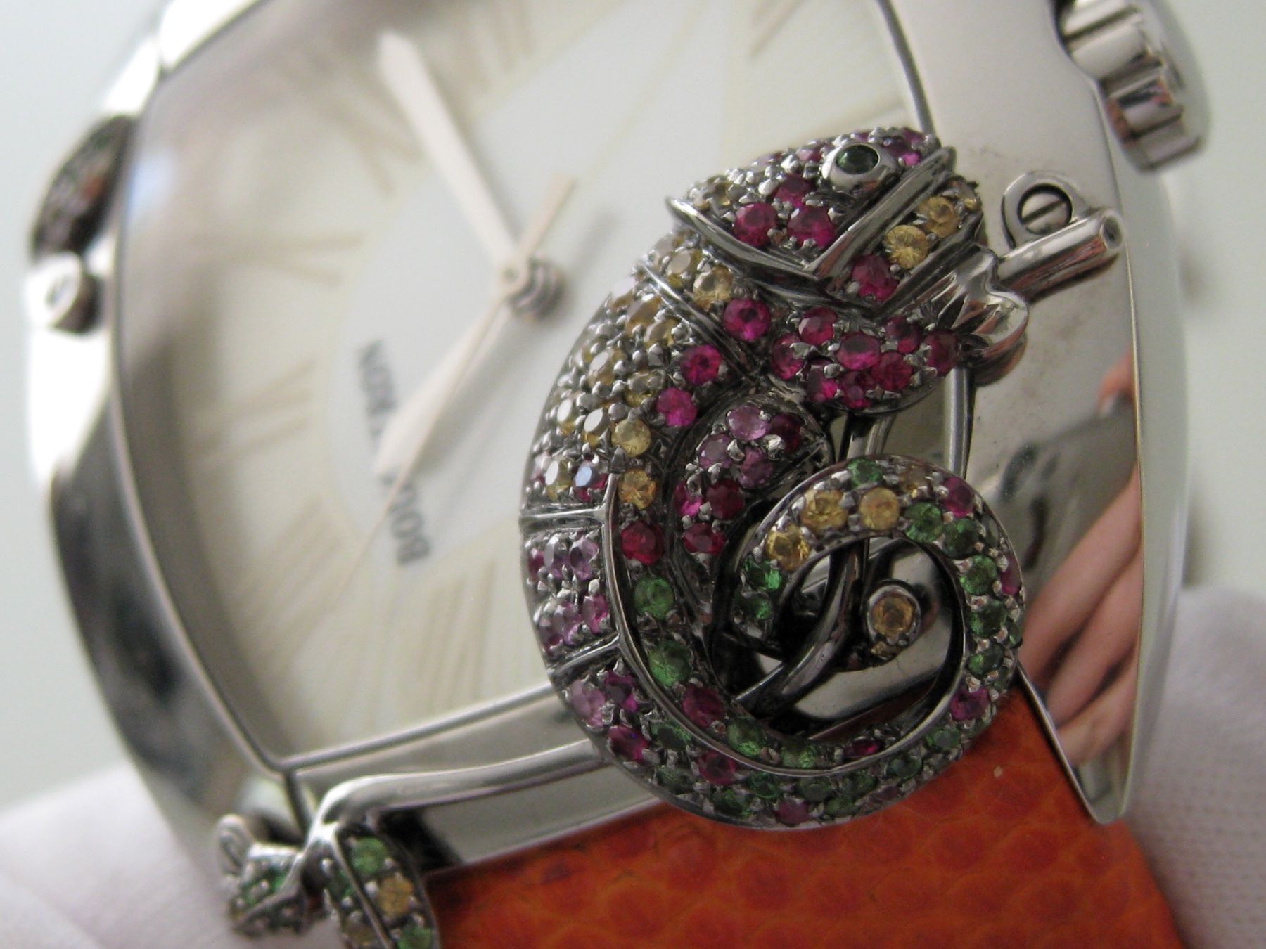 Boucheron Orologi: Boucheron MEC Large "Jungle Chameleon" - Édition Limitée – Usato da Geneve venduto da iBest 2