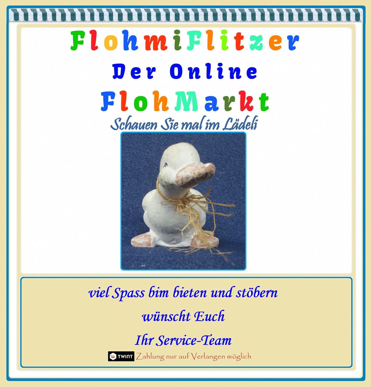 Statuette: Deko-Ente • Ton – Usato da Münchwilen TG venduto da FLOHMIFLITZER