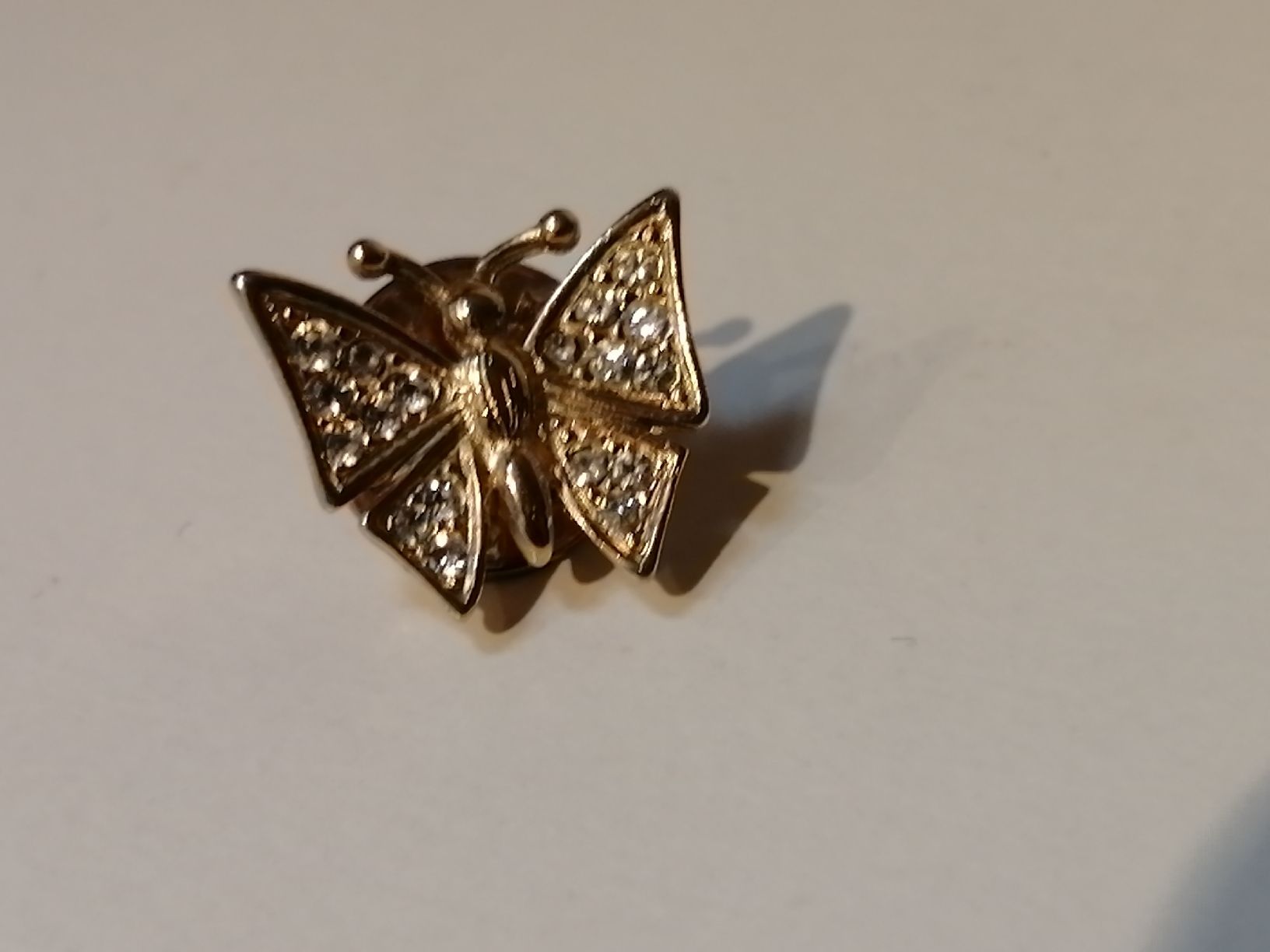 Spille & Fermagli: Schmetterling Pin Brosche mit Strass – Usato da Nunningen venduto da mochflo 1