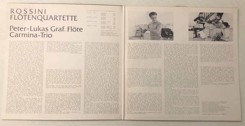 Dischi in vinile: Rossini - Flötenquartette  (LP, Peter-Lukas Graf) – Usato da Grüningen venduto da azulamarillo_vinyl 2
