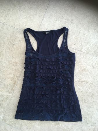 Sommer Top dunkelblau Tally Weijl Gr. M,