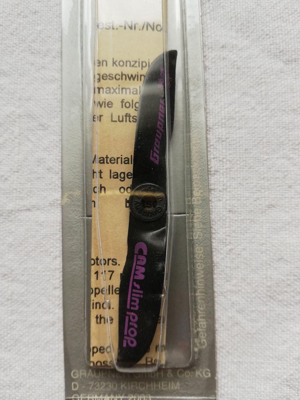 Graupner Modellismo RC: Graupner CAM slim Propeller Best.Nr. 1372.8.8 – Nuovo e nell'imballaggio originale da Flüh venduto da AMS-Modellbau 1