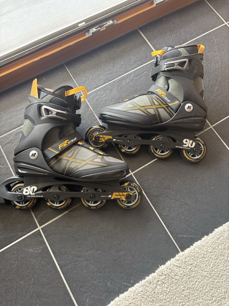 K2 Pattini in linea & Pattini a rotelle: Roller k2 80 mm neuf pointure 44,5 – Nuovo e nell'imballaggio originale da Val-d'Illiez venduto da Laurent046