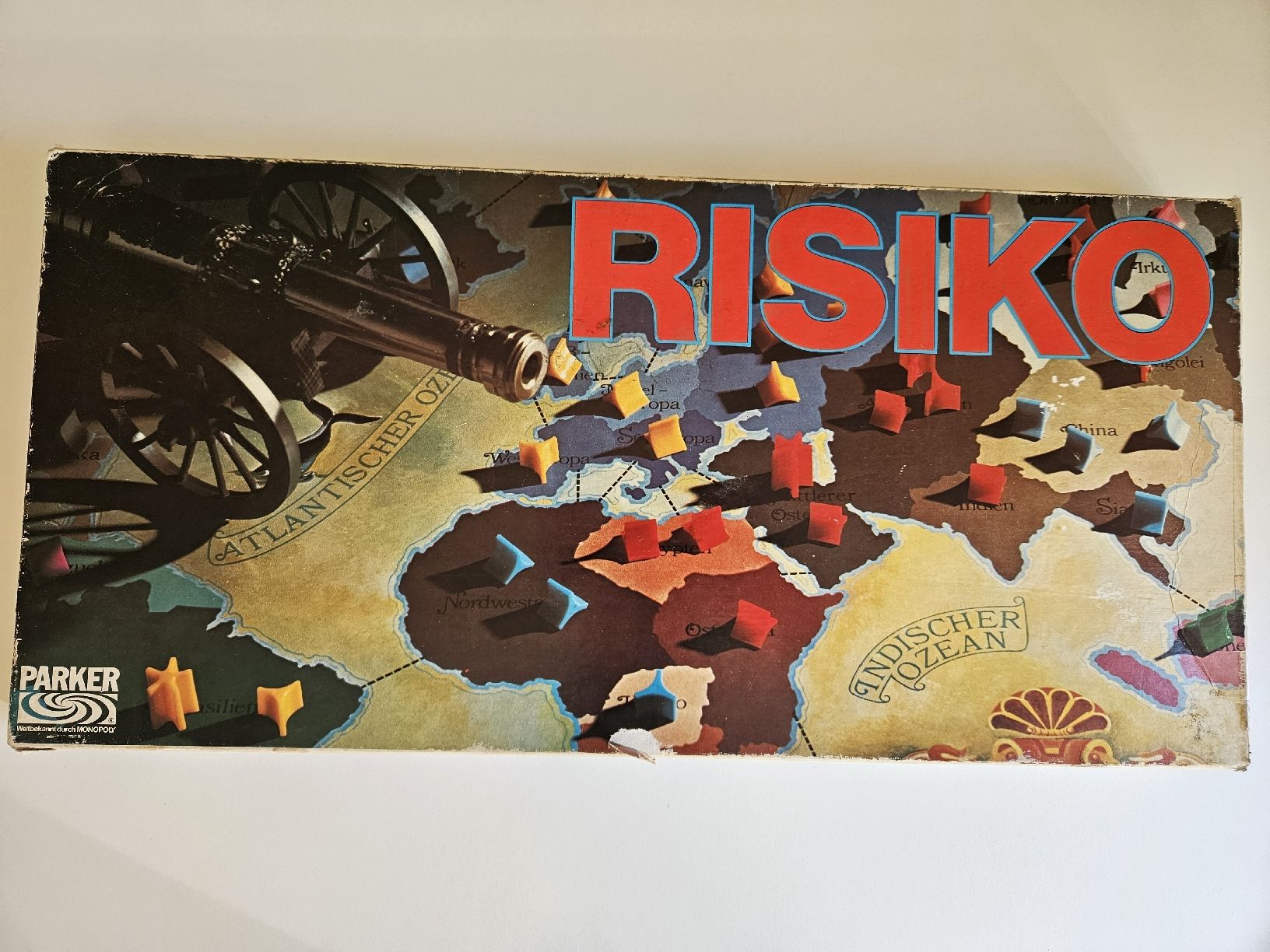 Parker Jeux: Brettspiel Risiko Parker 1975 – D'occasion à Oberdorf BL par BaldenEagle