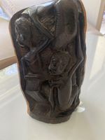 Sculpture bois homme femme africain ethnique art décoration 