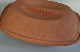 Plat de cuisson Romertopf en terre cuite etat correct