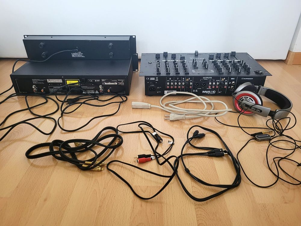 DJ Clubmixer MYA 8 C und Doppel CD Player Denon DN2000F MK Kaufen
