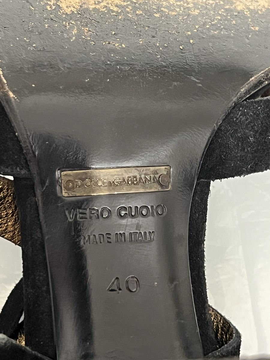 Dolce & Gabbana Damenschuhe: Chaussures sandales Dolce & Gabbana cuir 40 – Gebraucht aus GENÈVE von triple7ch 4