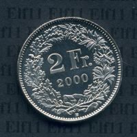 CHF___2.00 2000 stgl *nigelnagelneu! 2 Franken