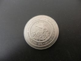 Medaille 700 Jahre Eidgenossenschaft 1291 - 1991 - 5 Franken