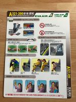 Eva Air A321-200 Safety Card