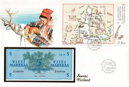 Grosser Banknotenbrief  Suomi Finnland 1963