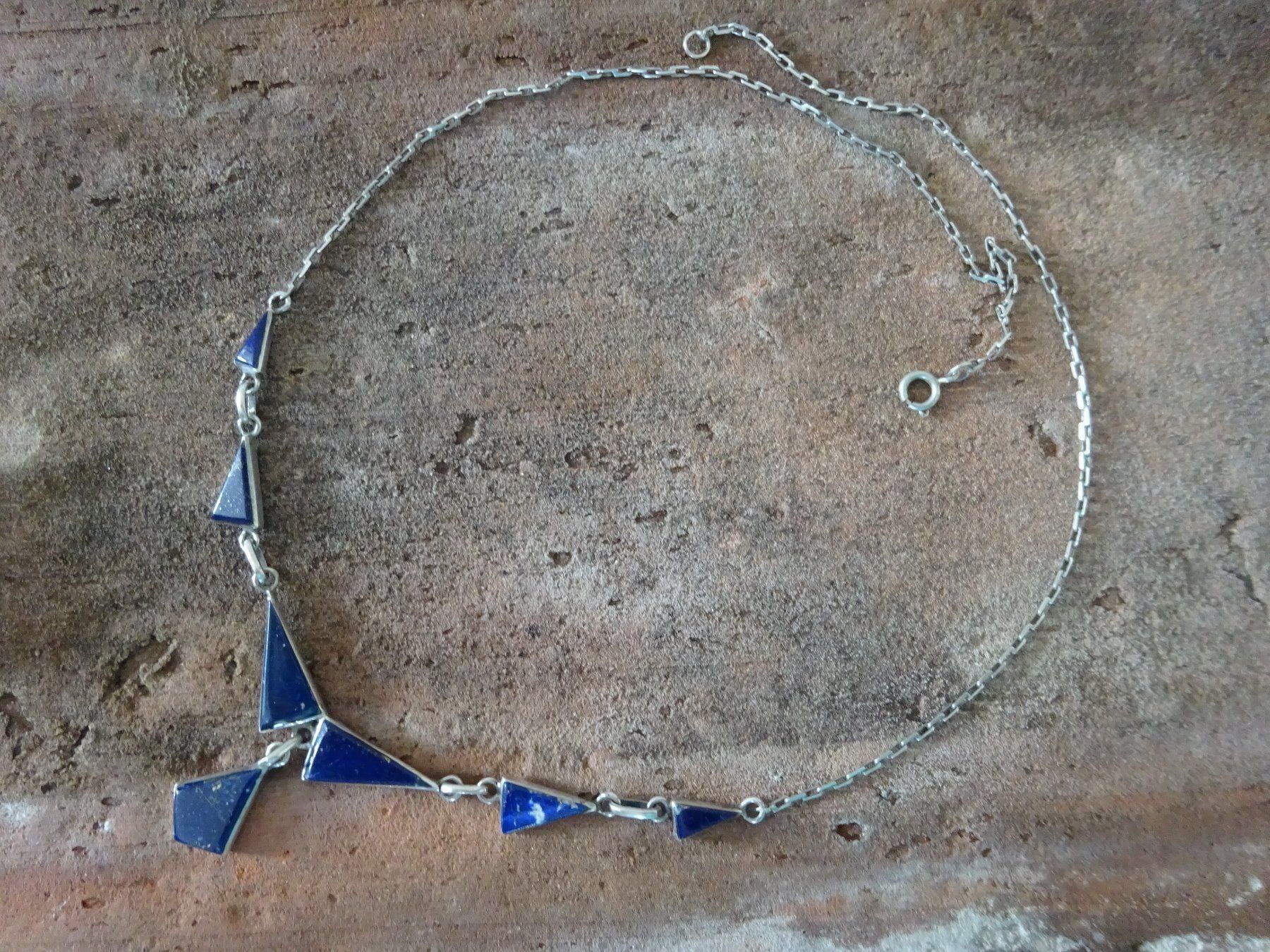 Catenine: Kette Lapislazuli / 970 Silber – Usato da Esslingen venduto da FetteSchnecke 2