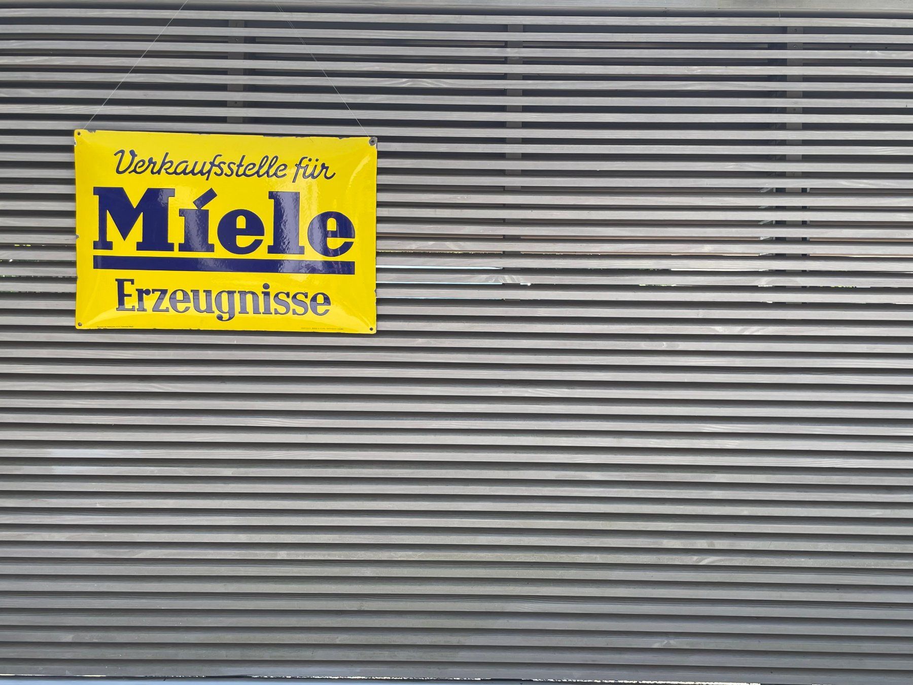 Insegne: MIELE Emailschild – Usato da Zürich venduto da 1290 1