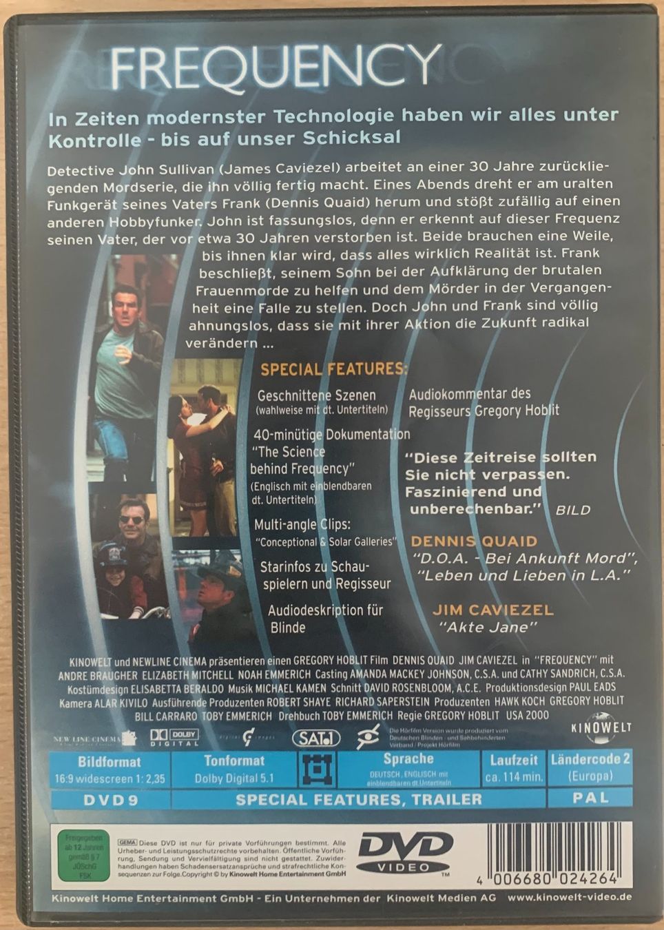 Tutti i DVDs: Frequenzy – Usato da Zürich venduto da recordman01 1