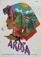 Donald Brun (1909-1999), AROSA, Plakat, Farblithographie