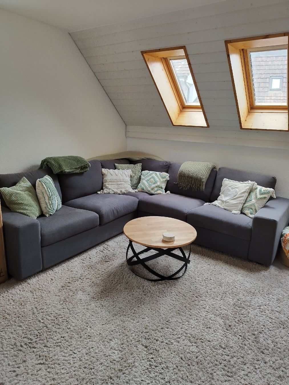 Ikea Divani: Eckcouch, Ecksofa anthrazit Stoff Ikea Vimle 256 x 256 cm – Usato da Mumpf venduto da Cresli01 1