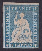 23A1 / 23Aa, Tintenentwertet, mit Bogenrand, Kat: 1300.-