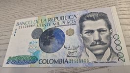 Banknoten Kolumbien 20000 Pesos 20 November 2002