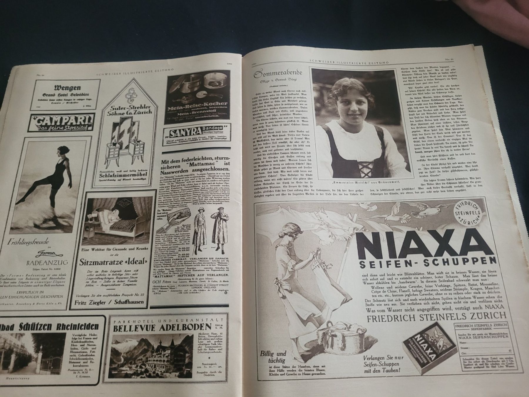 Zeitschriften & Magazine: Schweizer Illustrierte 1924, Antik – Gebraucht aus Kriens von KTP 6