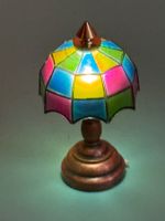 Tiffany Lampe aus Metall und Kunststoff England LED Batterie