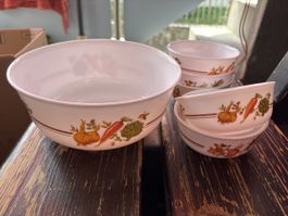 Schuessel Set arcopal, France, 6 teilig 