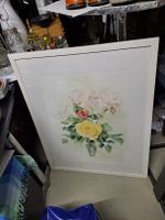 Elegantes Blumen Aquarell im Rahmen - Wunderschöne Farben