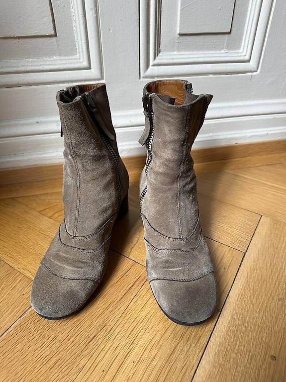 Damenschuhe: Chloé Ancle Boot Veloursleder, 36 – Gebraucht aus Basel von Batu