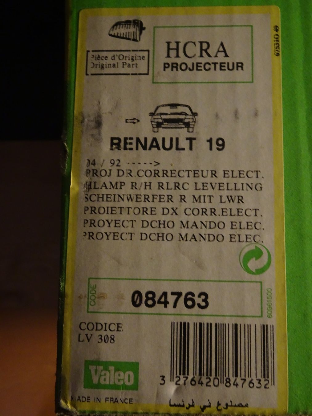 Scheinwerfer: RENAULT 19 - Scheinwerfer H4 - Valéo - RECHTS – Gebraucht aus Anglikon von Duriel_77 4