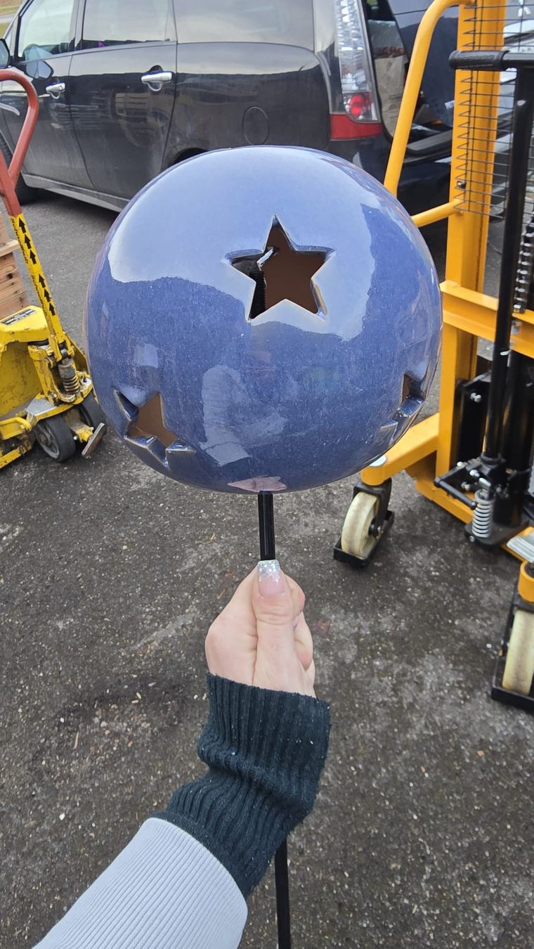 Tutte le decorazioni: Keramik Gartenkugel Dekokugel Stern 17cm – Nuovo e nell'imballaggio originale da Dussnang venduto da kevin0812
